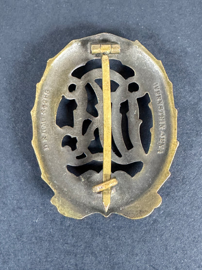 WW2 German DRL Sports Badge Bronze Grade - Wernstein