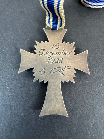 WW2 German Mother's Cross in Silver