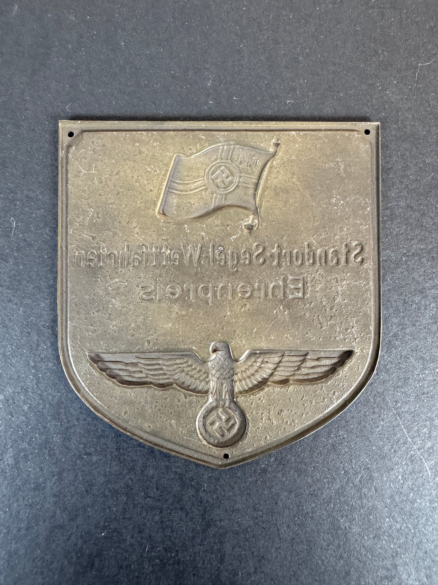 German Kriegsmarine Naval Competition Ehrenpreis Plaque