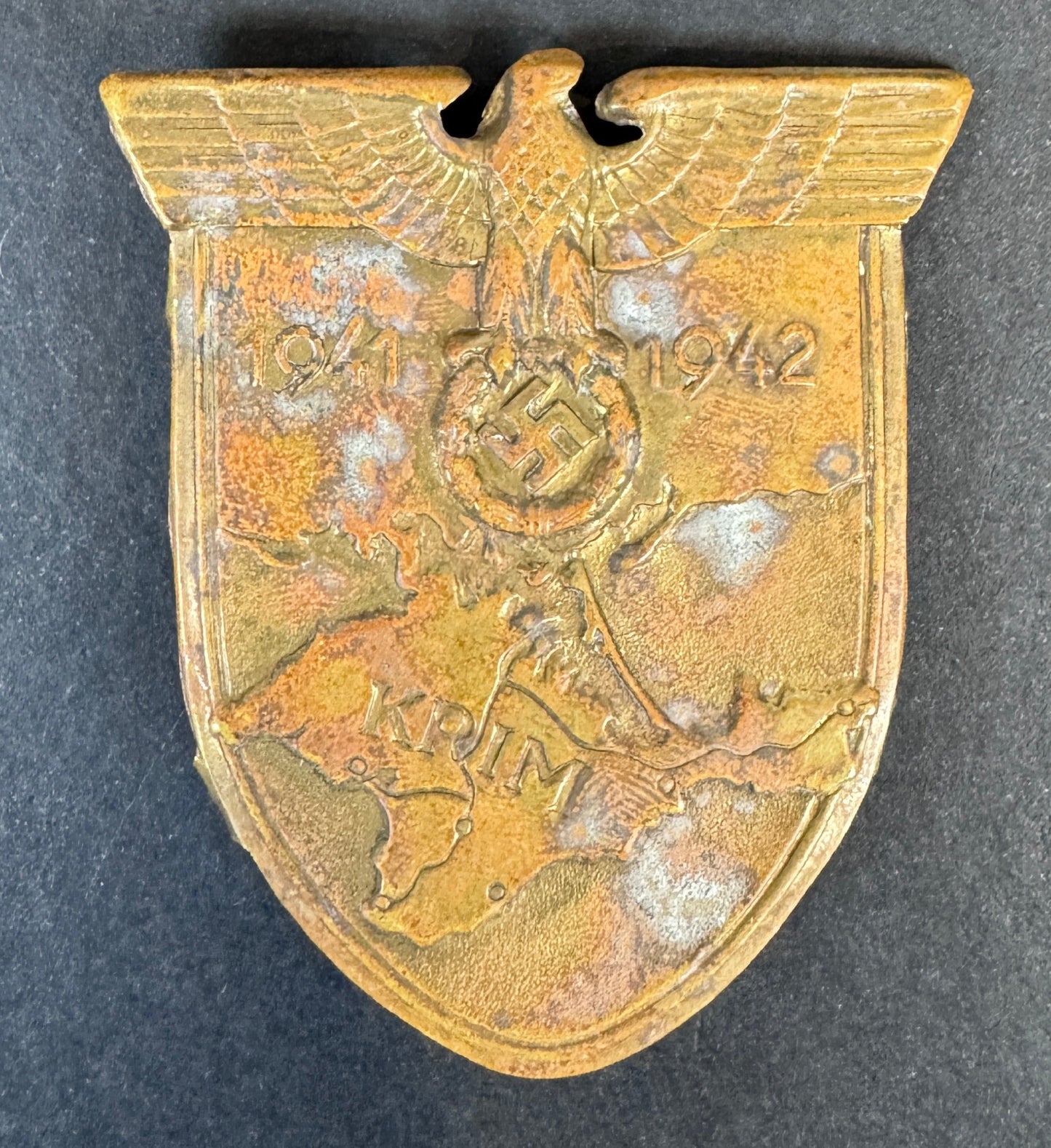 WW2 German Krim (Crimea) Campaign Shield Arm Badge