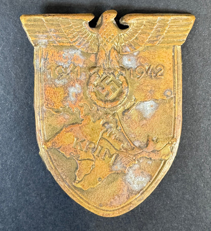 WW2 German Krim (Crimea) Campaign Shield Arm Badge