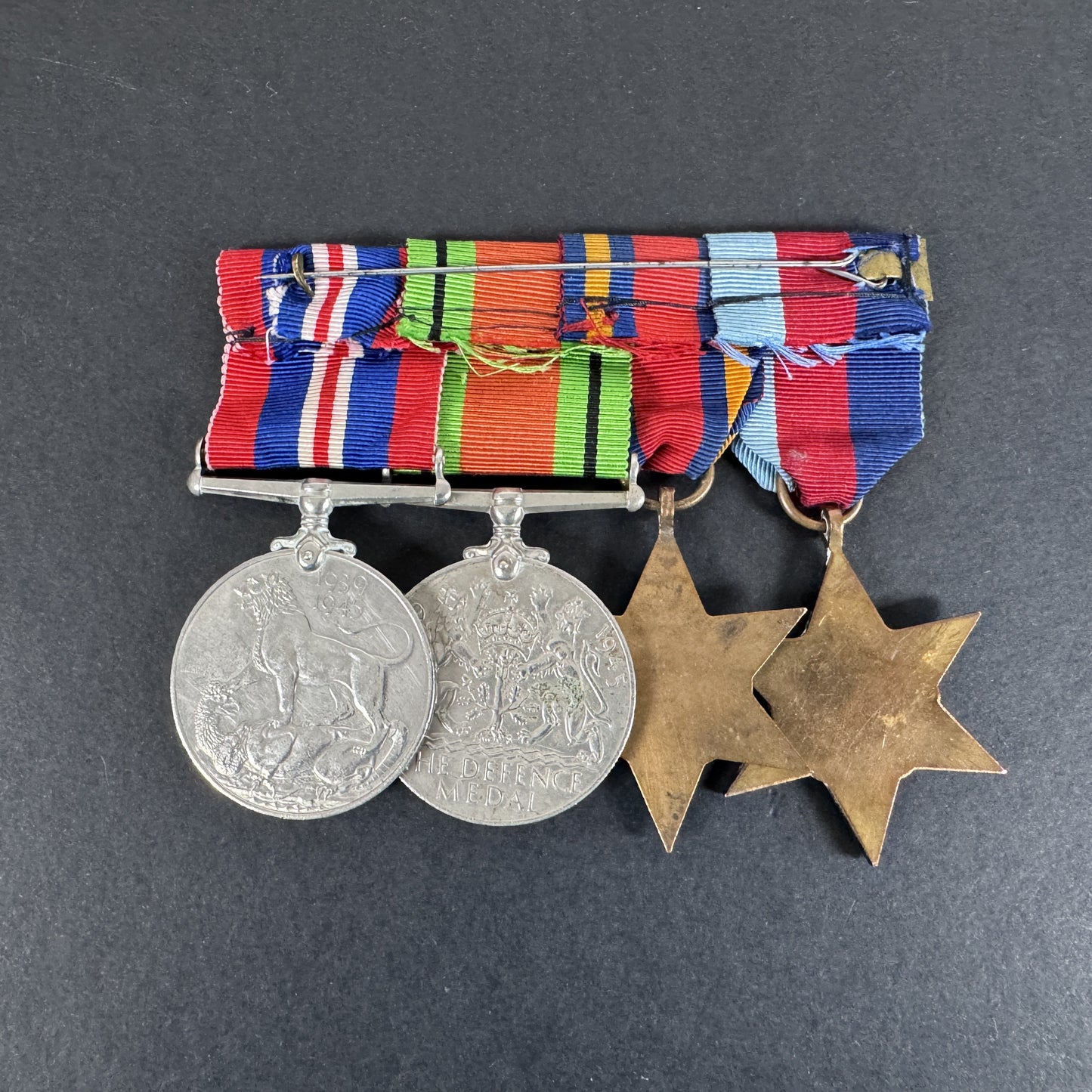 Gruppo di medaglie della campagna della stella di Birmania britannica della seconda guerra mondiale