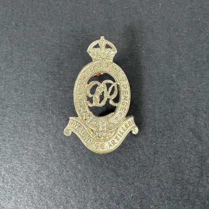 WW2 British Army Royal Horse Artillery (RHA) Cap Badge