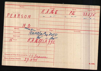 Medaglia della vittoria interalleata britannica della prima guerra mondiale - Royal Army Medical Corps