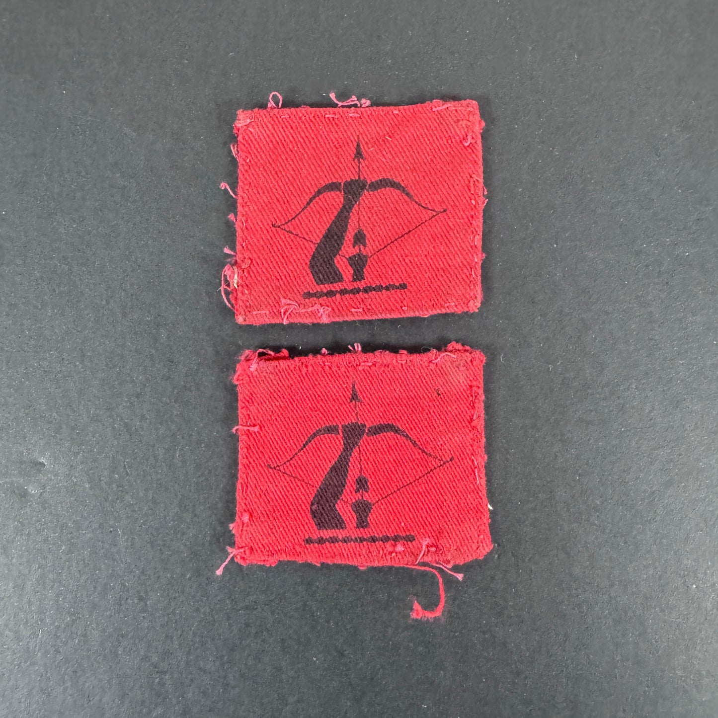 WW2 British Army Anti Aircraft Division Command Formation Signs (Pair)
