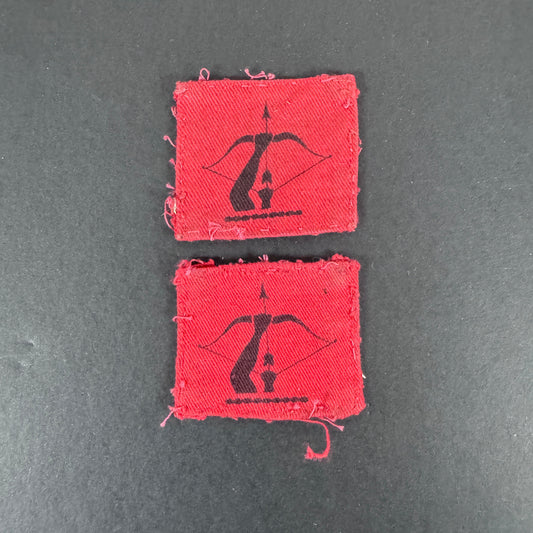 WW2 British Army Anti Aircraft Division Command Formation Signs (Pair)