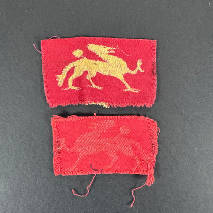WW2 British Army HQ Land Forces Hong Kong Formation Signs (Pair)