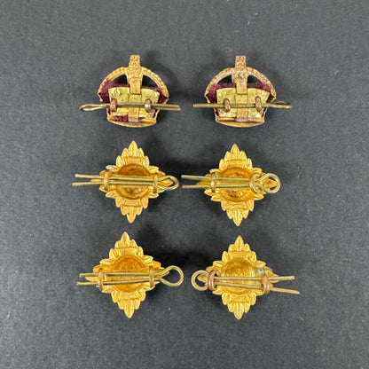 WW2 British Army Colonel Bath Star Rank Badges