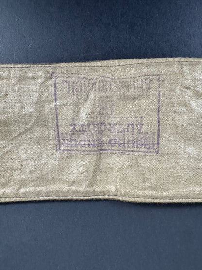 WW1 British Derby Scheme Conscription Armband