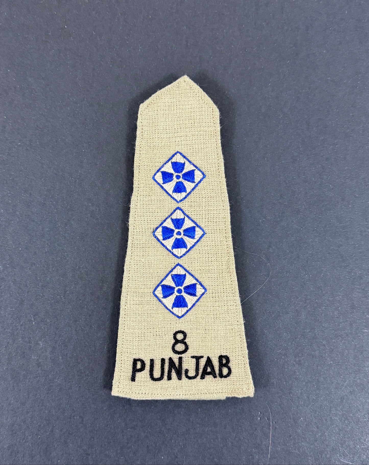 WW2 British Indian Army 8th Punjab Regiment Captain Shoulder Strap