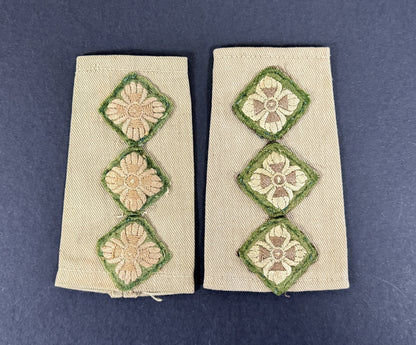 WW2 British Army Reconnaissance Corps Captain Rank Slides