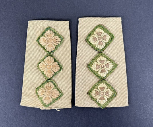 WW2 British Army Reconnaissance Corps Captain Rank Slides
