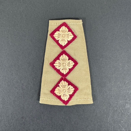 WW2 British Royal Army Medical Corps Captain Khaki Rank Slide