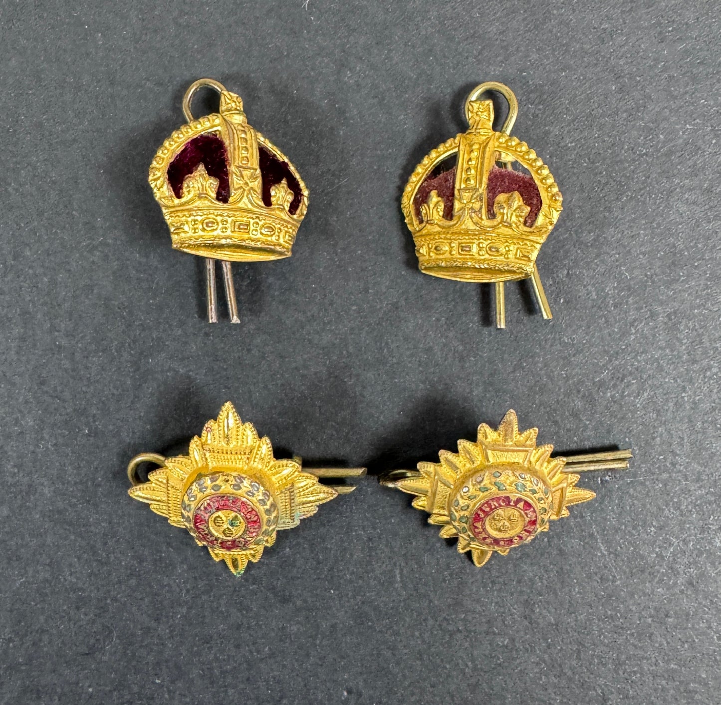 WW2 British Army Lieutenant Colonel Bath Star Rank Badges