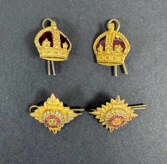 WW2 British Army Lieutenant Colonel Bath Star Rank Badges