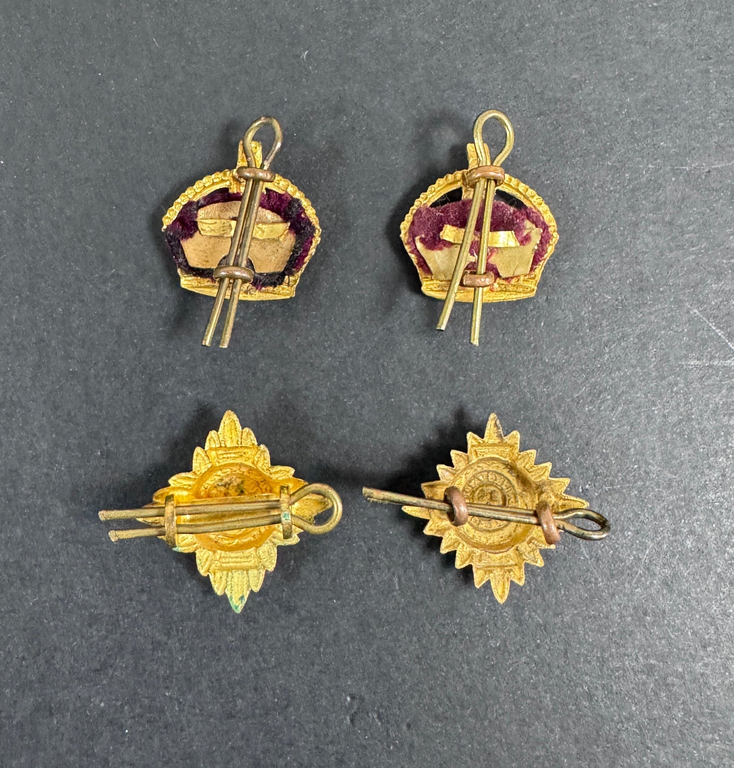 WW2 British Army Lieutenant Colonel Bath Star Rank Badges