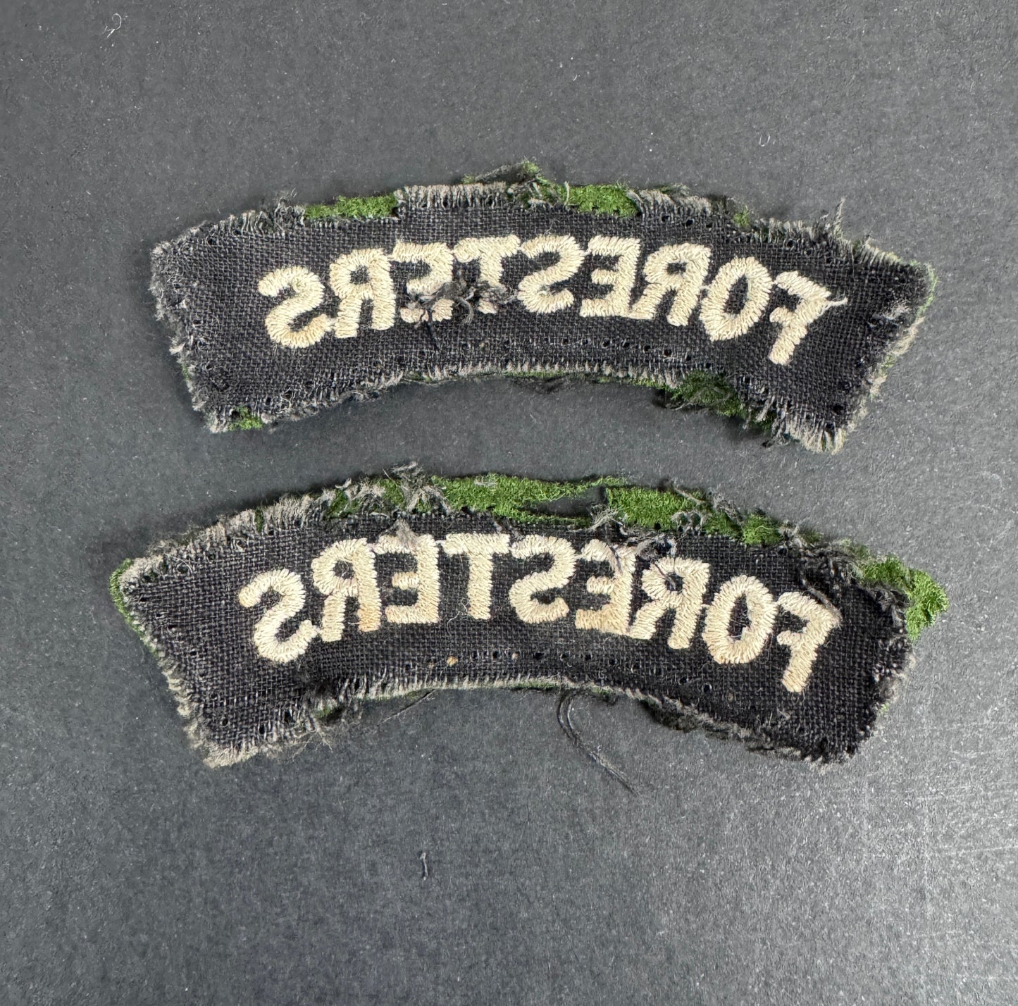 British Army Notts & Derby Regiment (Sherwood Foresters) Shoulder Title Badges