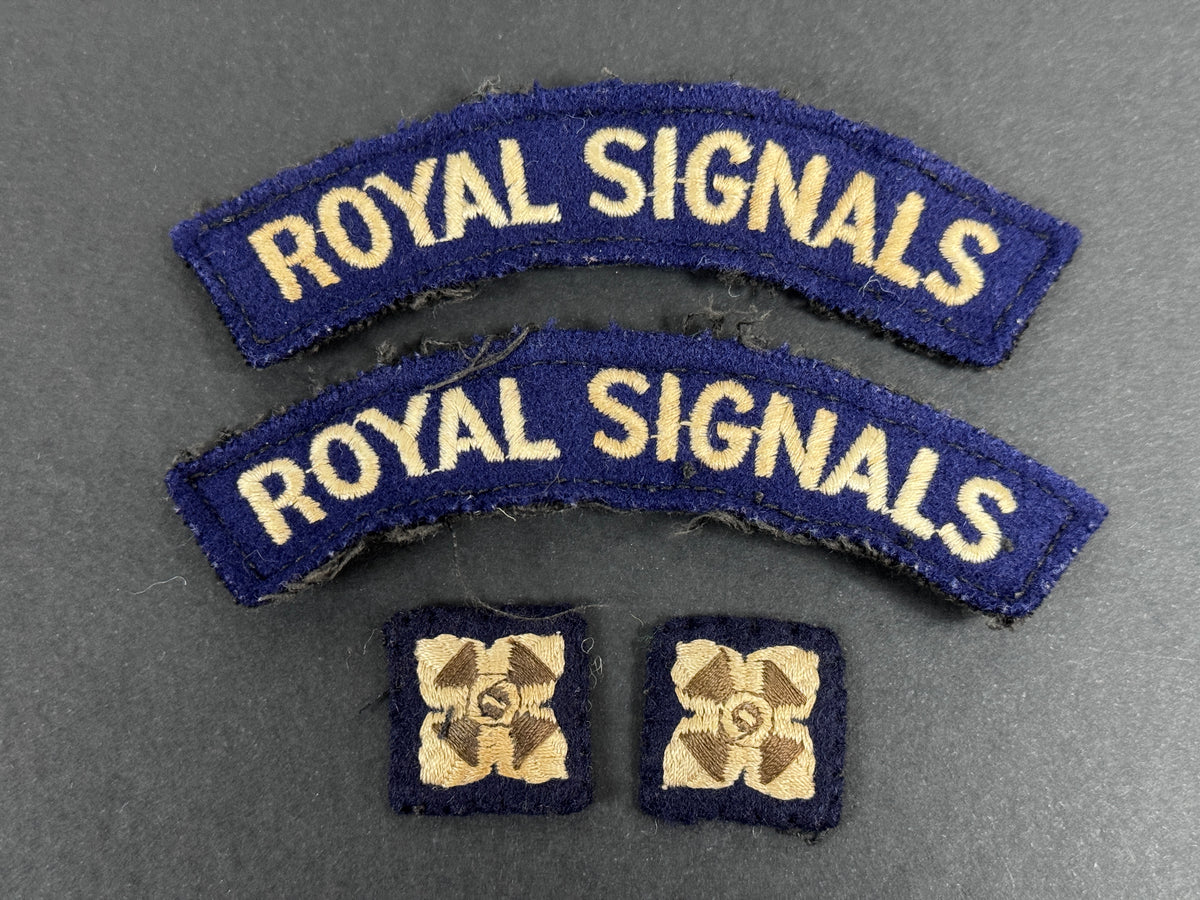 British Army Royal Signals Officer Insignia Badges – Medals-Militaria