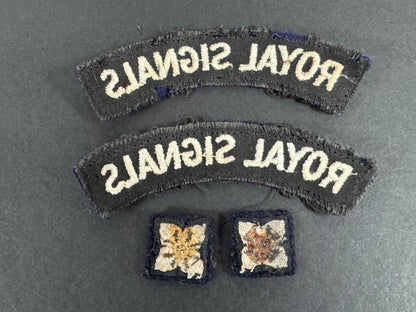 British Army Royal Signals Officer Insignia Badges
