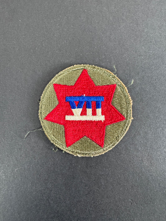 WW2 United States 7th Army Corps Formation Sign Arm Badge