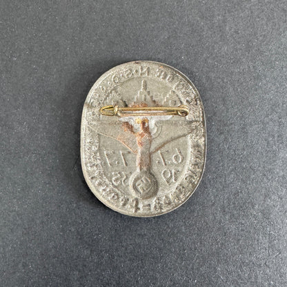 Third Reich Tag Der NSDAP Frankfurt 1935 Tinnie Badge
