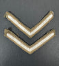 WW2 British Army Lance Corporal Battledress Rank Chevrons (Pair)