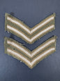 WW2 British Army Corporal Battledress Rank Chevrons (Pair)
