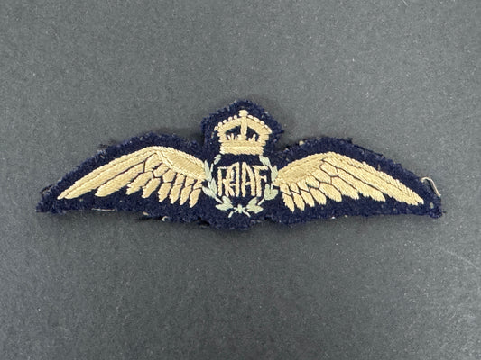 WW2 RAAF Royal Australian Air Force Pilot Wing Cloth Badge