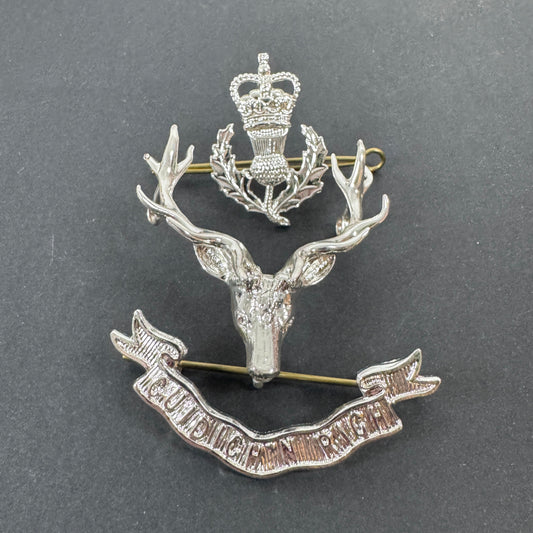 British Army Queen's Own Highlanders Officer's Cap Badge