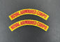 British Army Royal Armoured Corps Shoulder Title Badges (Pair)
