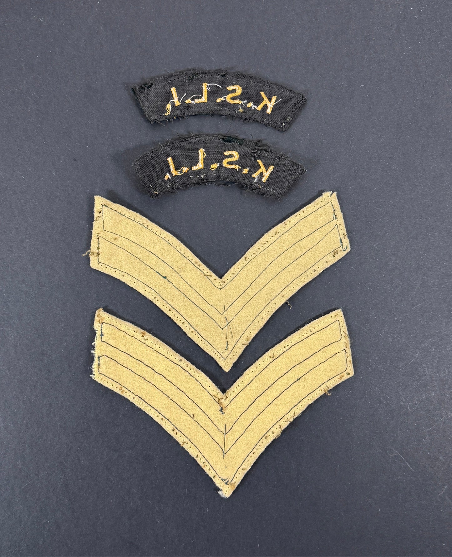 British Army King's Shropshire Light Infantry NCO Rank Badges