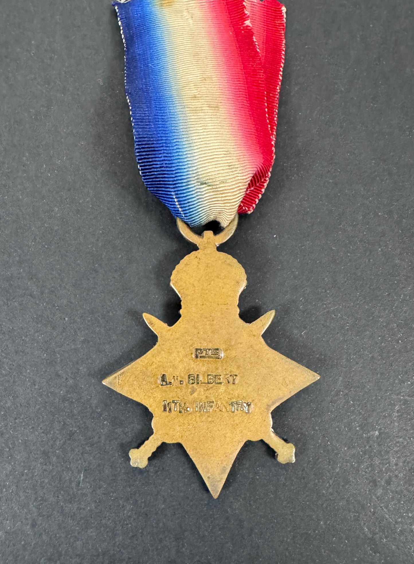 Medaglia a stella dell'11° reggimento di fanteria dell'esercito sudafricano della prima guerra mondiale, 1914-15