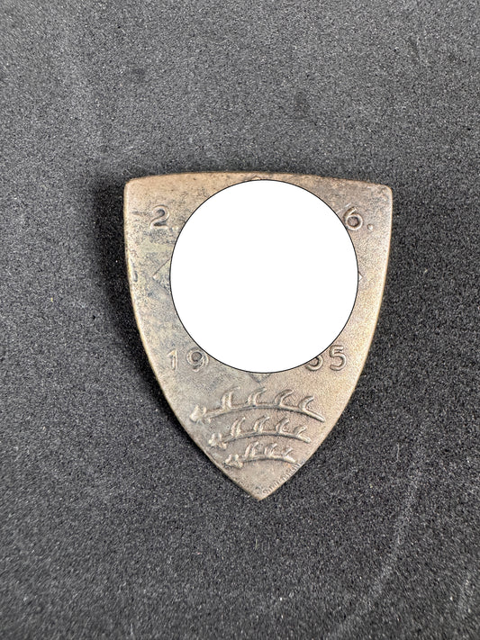 Photo 1 of Third Reich German NSDFB Stahlhelm War Veteran's Tinnie 1935 - collectible militaria item