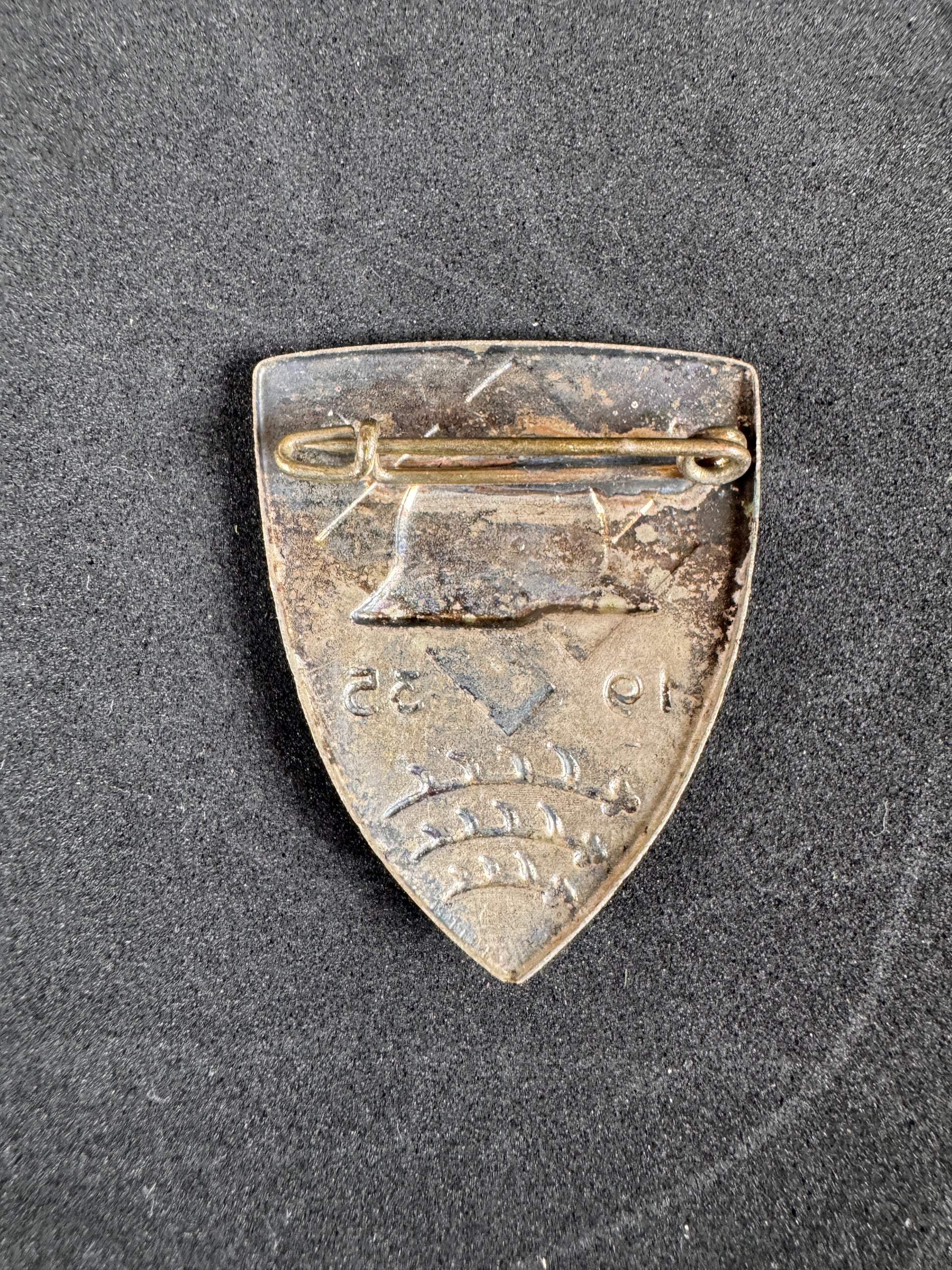 Photo 3 of Third Reich German NSDFB Stahlhelm War Veteran's Tinnie 1935 - collectible militaria item