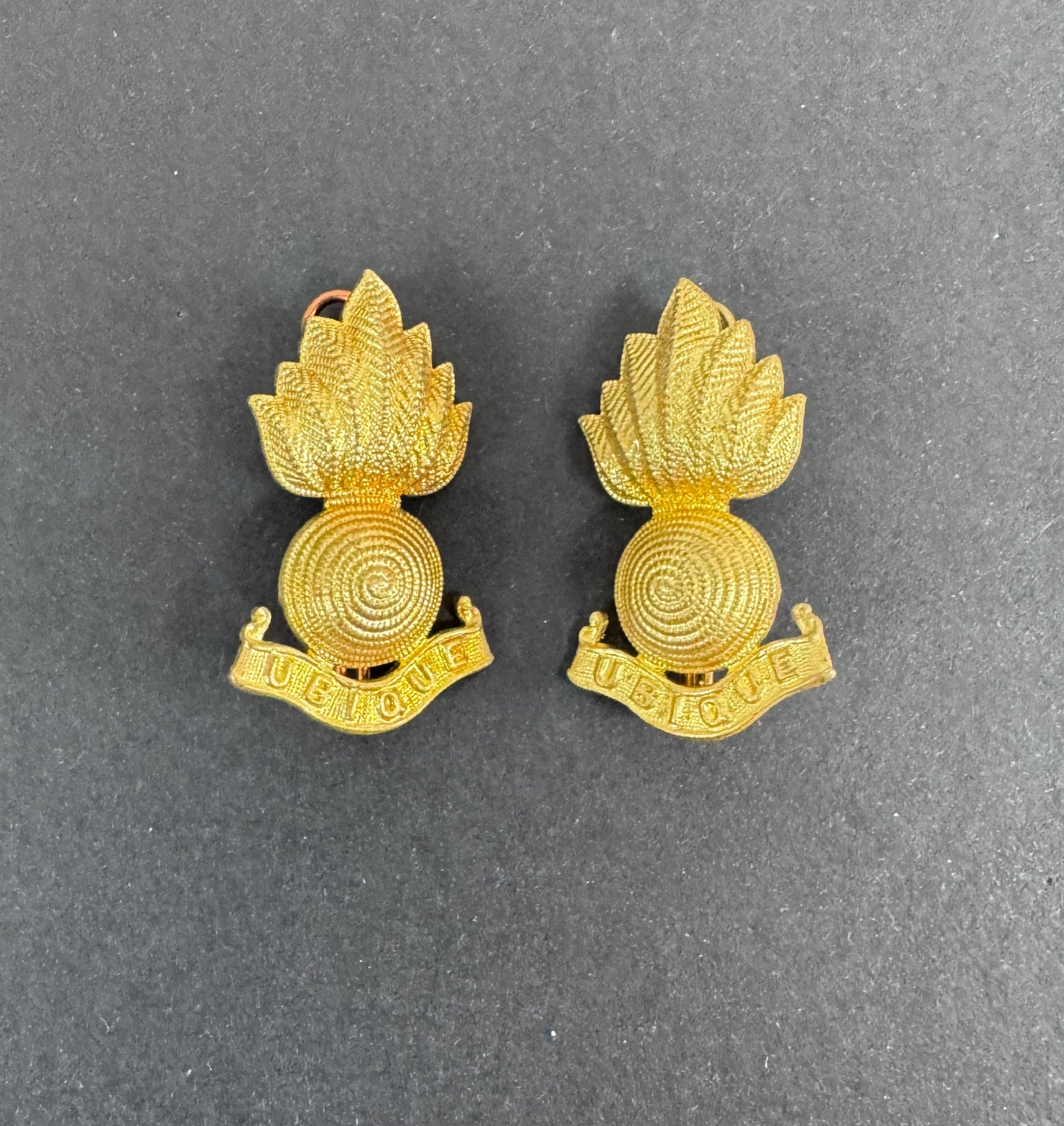 WW2 Royal Canadian Artillery Uniform Collar Badges (Pair)
