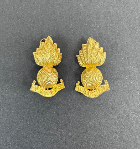 WW2 Royal Canadian Artillery Uniform Collar Badges (Pair)