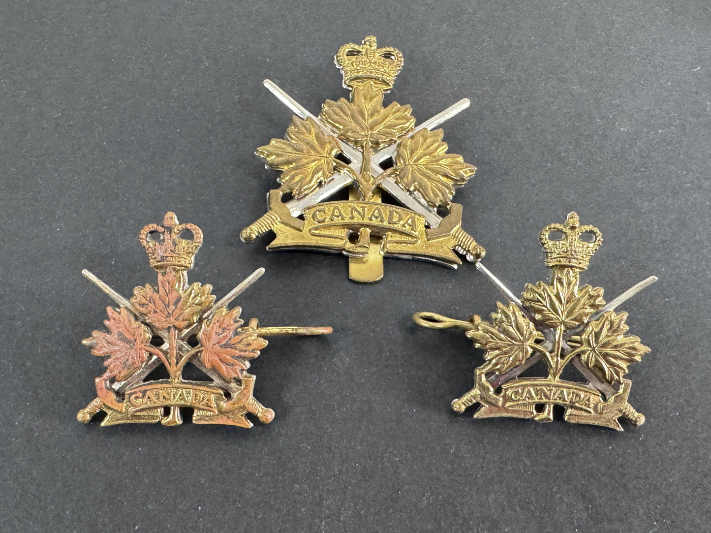 Canadian Army General Service Corps Cap and Collar Badges