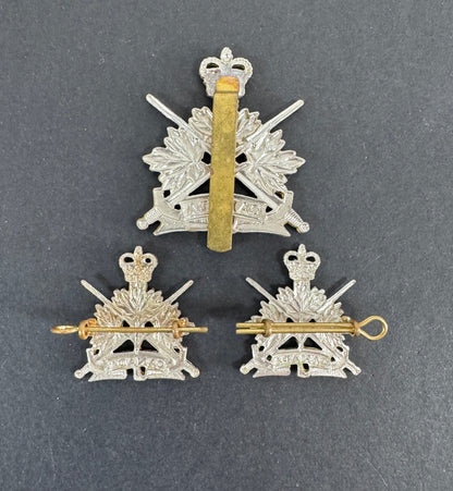 Canadian Army General Service Corps Cap and Collar Badges