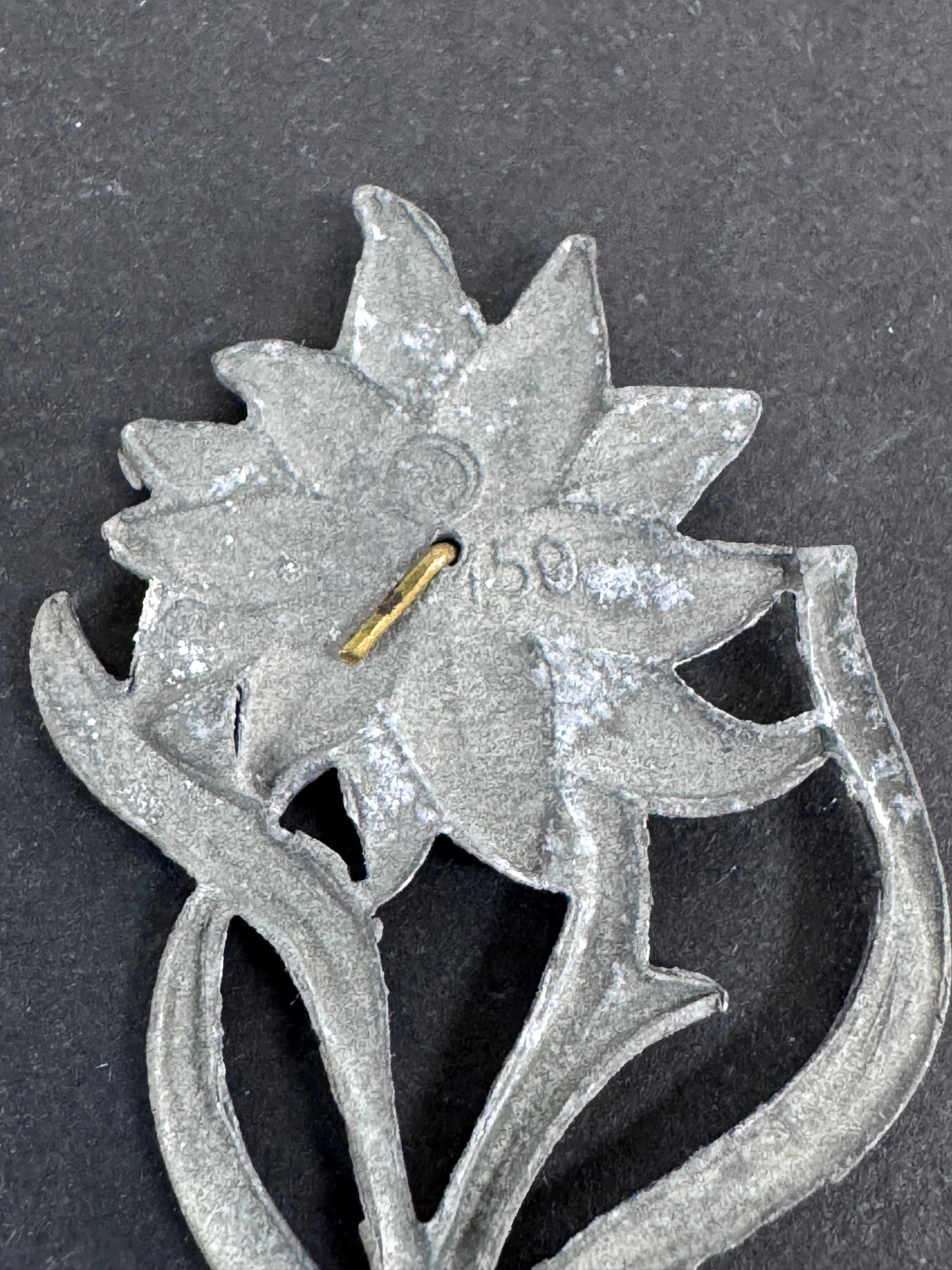 Third Reich SA Gruppe Hochland Edelweiss Cap Badge