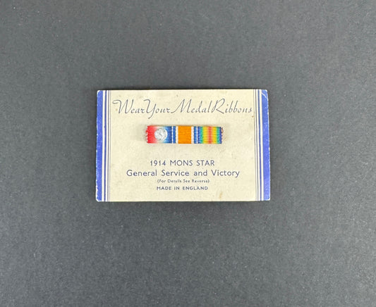 WW1 British Mons Star Ribbon Bar Private Purchase