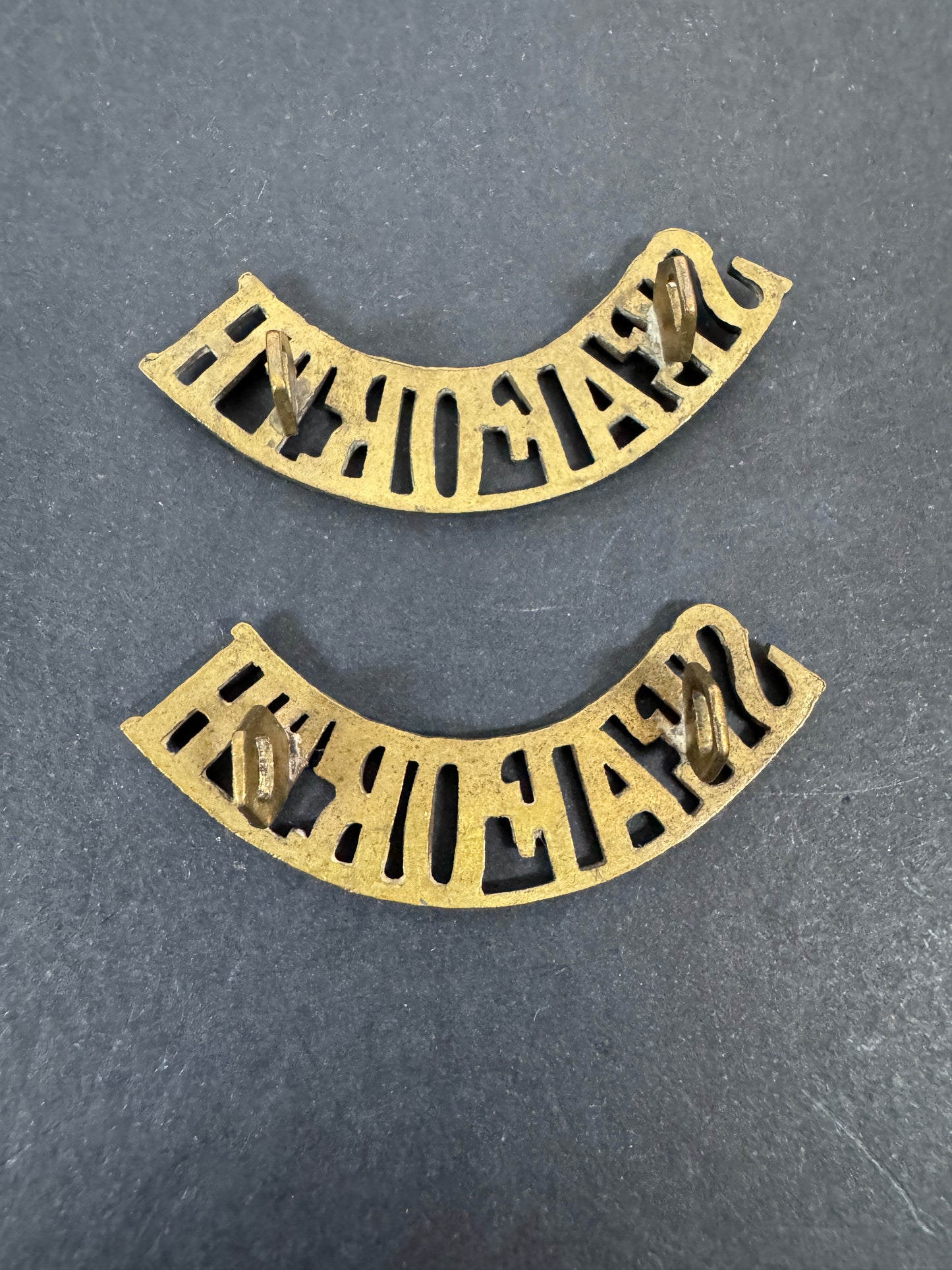 British Army Seaforth Highlanders Shoulder Title Badges (Pair)