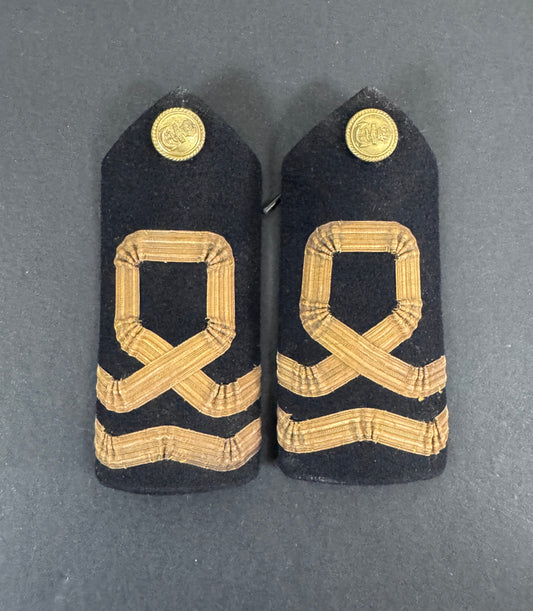 WW2 British Royal Navy Volunteer Reserve Officer Shoulder Boards Epaulettes
