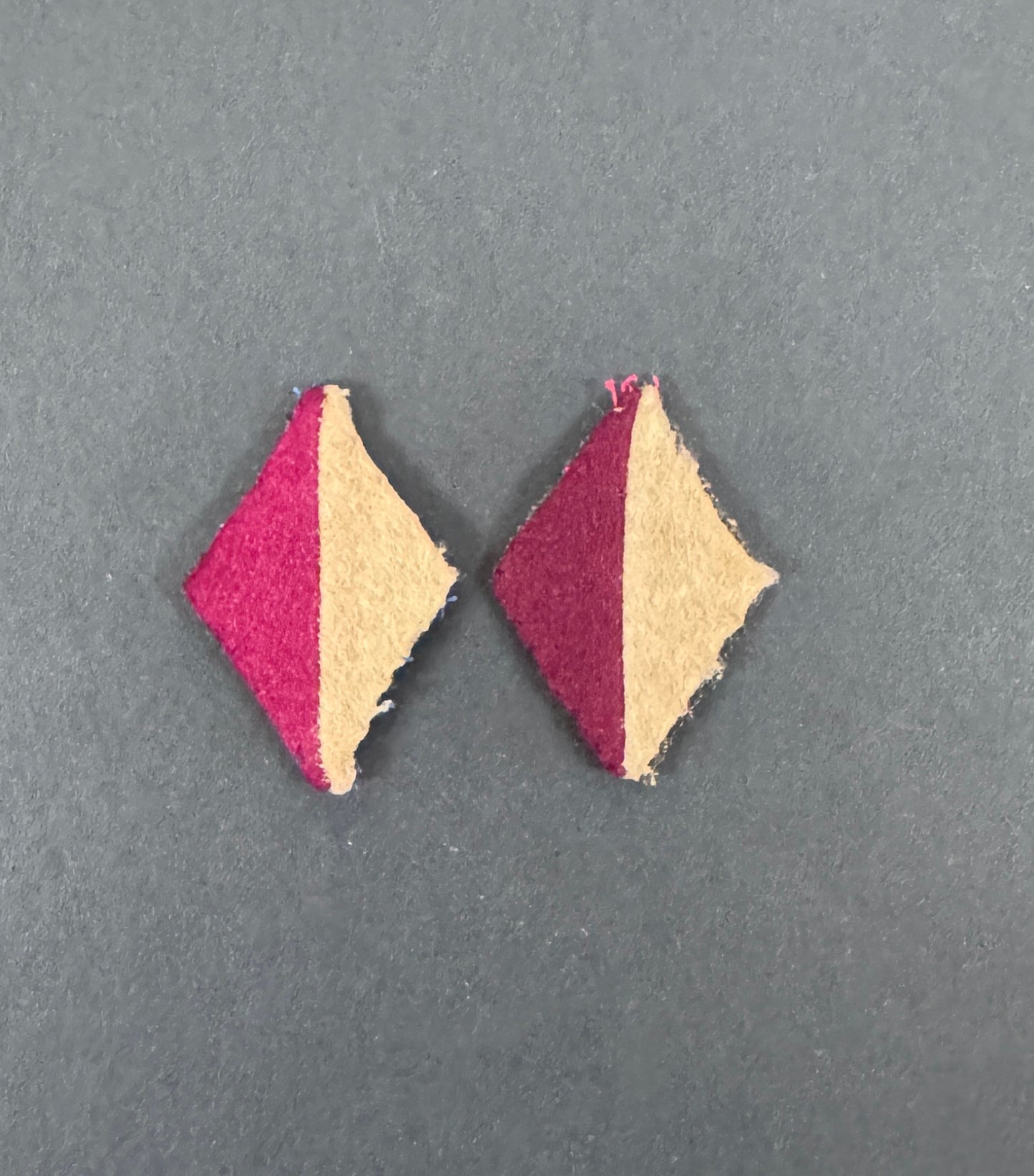 WW2 British Army Cheshire Regiment Shoulder Flash Formation Signs (Pair)