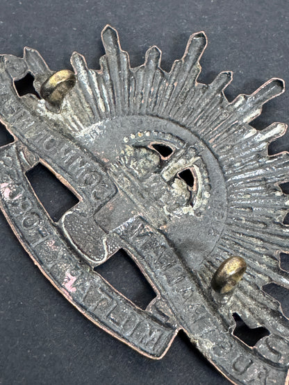 WW2 Australian Commonwealth Military Forces Cap Badge ARENDSEN MELBOURNE