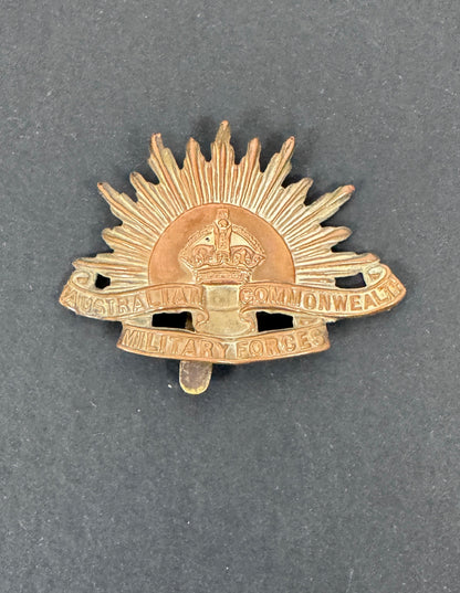 WW1 Australian Commonwealth Military Forces Light Horse Slouch Cap Badge