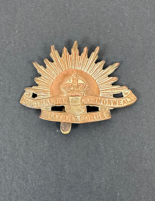 WW1 Australian Commonwealth Military Forces Light Horse Slouch Cap Badge
