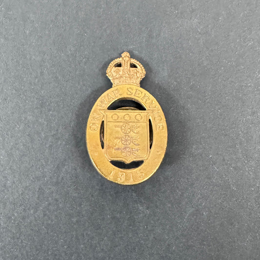 WW1 British On War Service 1915 Munitions Factory Worker Badge