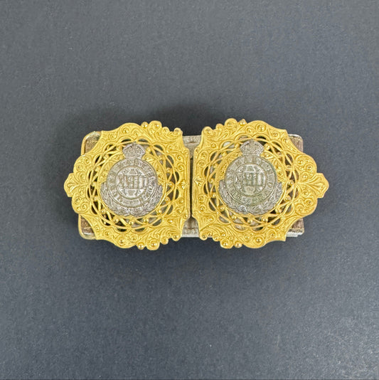 Edwardian British Army Queen Mary's Own 18th Hussars ‘Nurses’ Gilt Belt Buckle