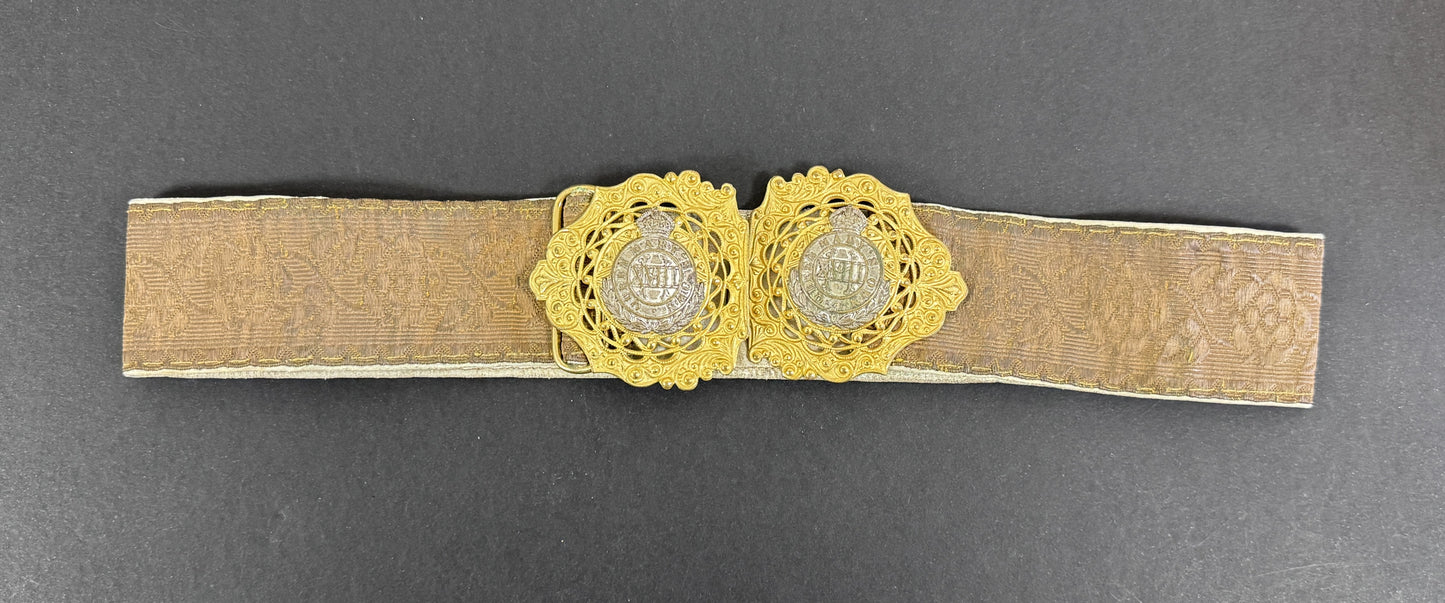 Edwardian British Army Queen Mary's Own 18th Hussars ‘Nurses’ Gilt Belt Buckle