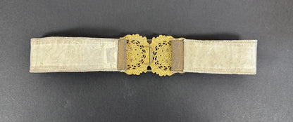 Edwardian British Army Queen Mary's Own 18th Hussars ‘Nurses’ Gilt Belt Buckle